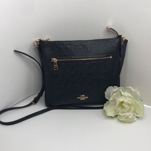 Coach Signature Gazette Crossbody